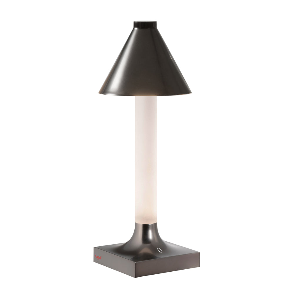 Kartell - Goodnight LED Akkuleuchte mit Diffusor | titan matt