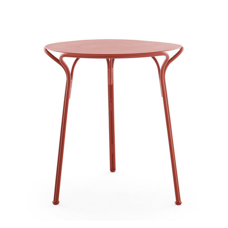 Kartell - Hiray Gartentisch | Ø 60 cm / rostorange