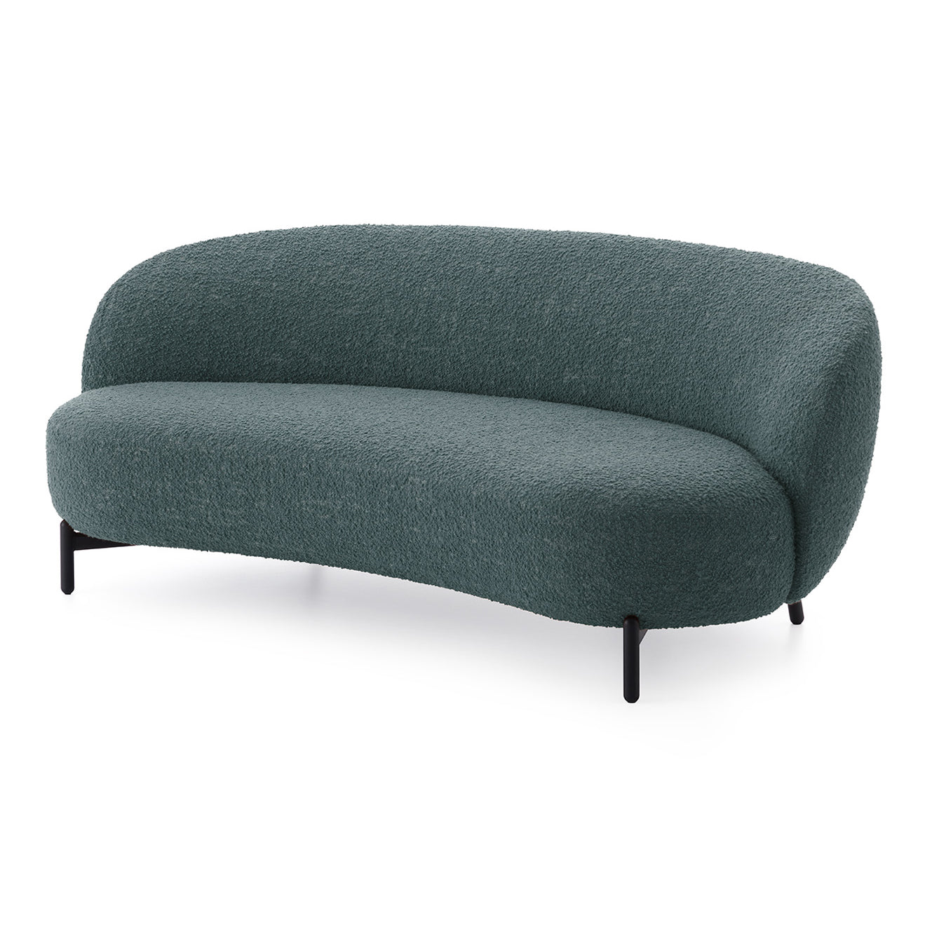 Kartell - Lunam Sofa | Curly petrol (C4)