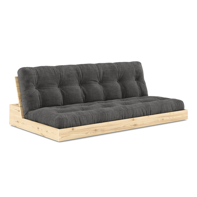 Karup Design - Base Schlafsofa | 511 Charcoal / 101 clear lacquered