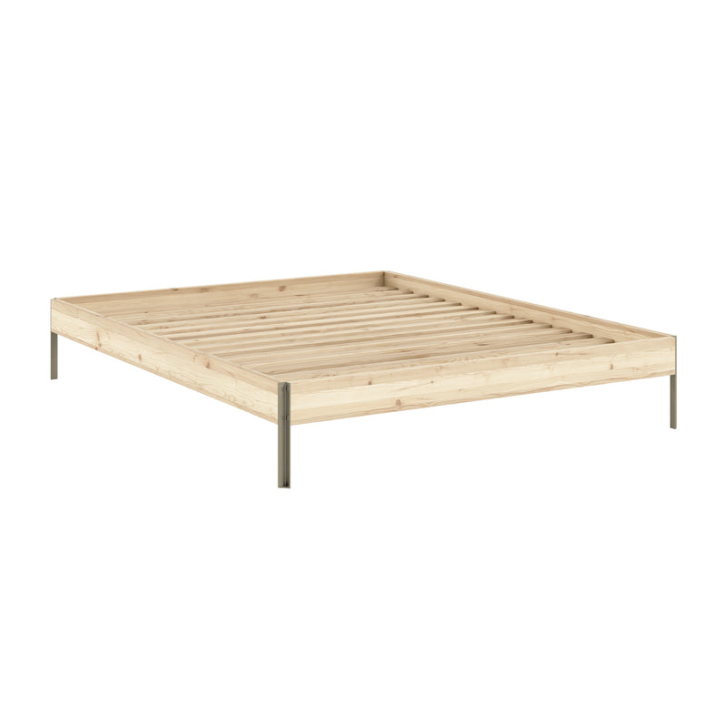 Karup Design - Core Bett | 160 x 200 cm / Kiefer natur / sage green