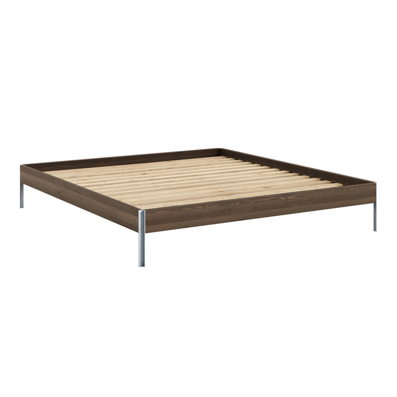 Karup Design - Core Bett | 180 x 200 cm / Kiefer carobbraun / 106 carob brown lacquered