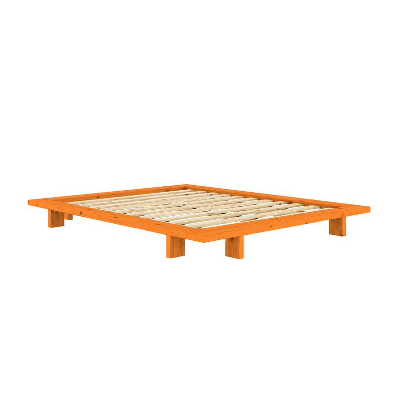 Karup Design - Futonbett Japan | 160 x 200 cm / Kiefer solar orange