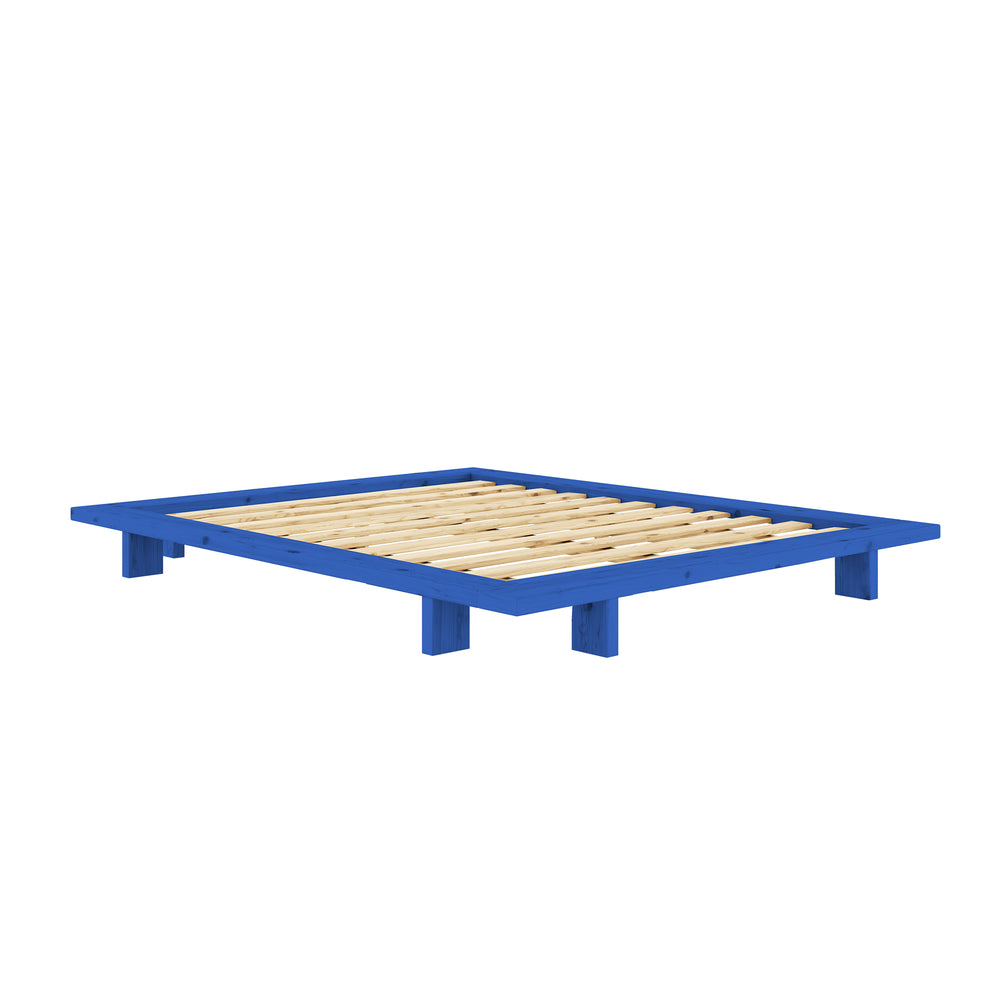 Karup Design - Futonbett Japan | 160 x 200 cm / Kiefer vivid blue