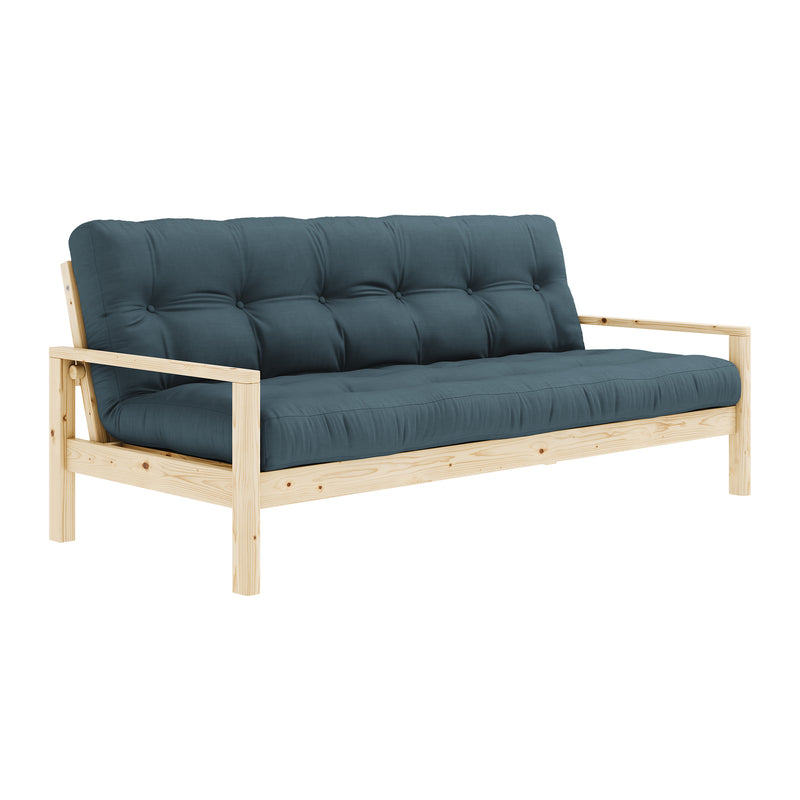 Karup Design - Knob Schlafsofa | 757 Petrol Blue / 101 clear lacquered