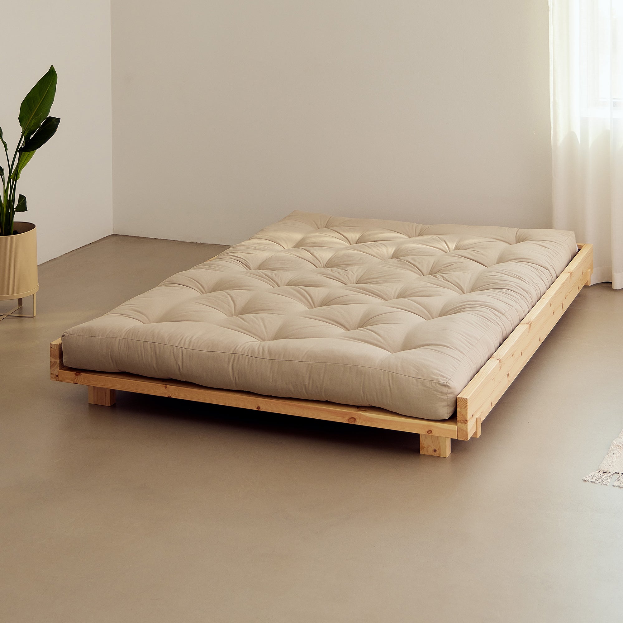 Karup Design - Social Bett | ohne / 140 x 200 cm / 101ClearLacquered, ohne / 160 x 200 cm / 101ClearLacquered