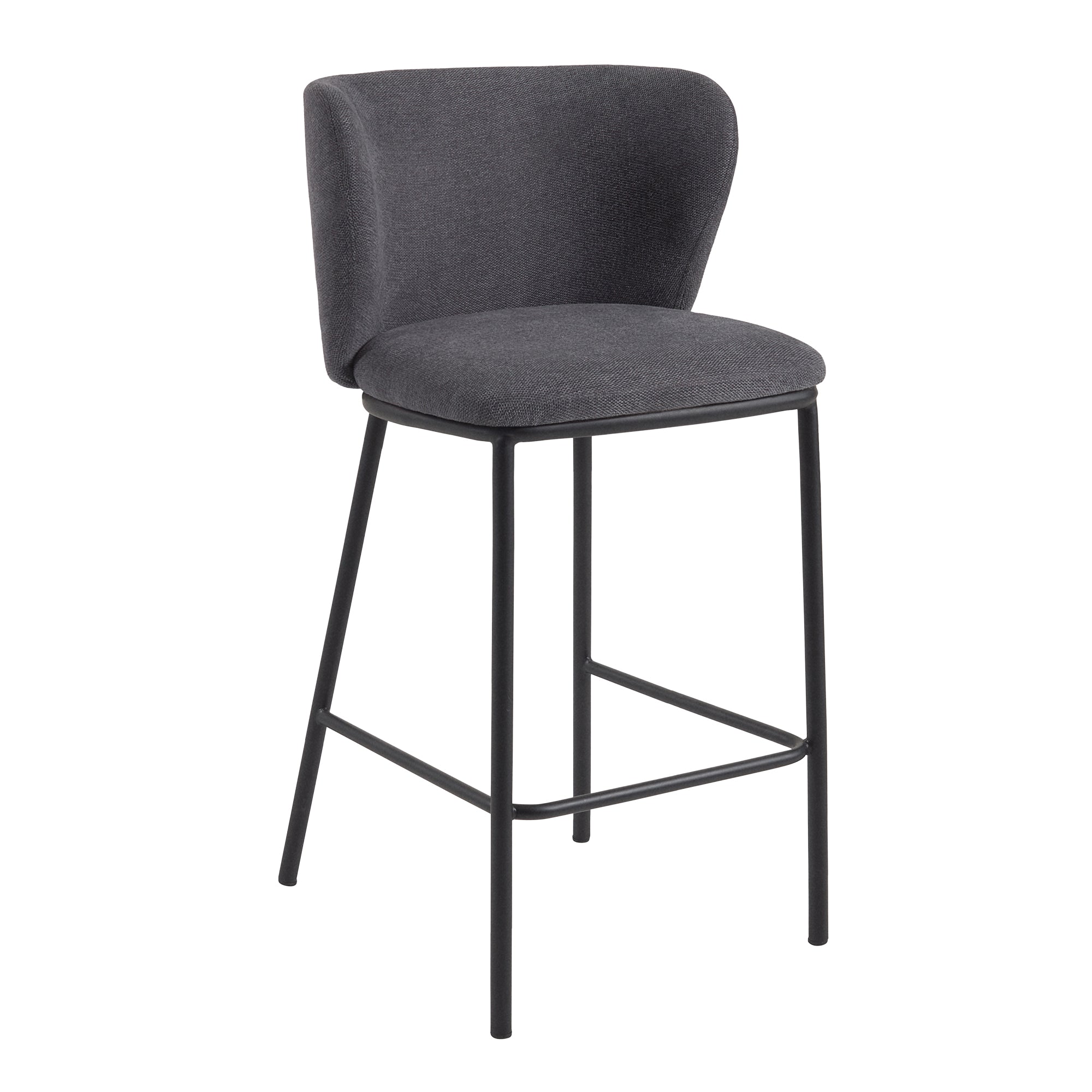 Kave Home - Ciselia Barhocker | Dunkelgrau