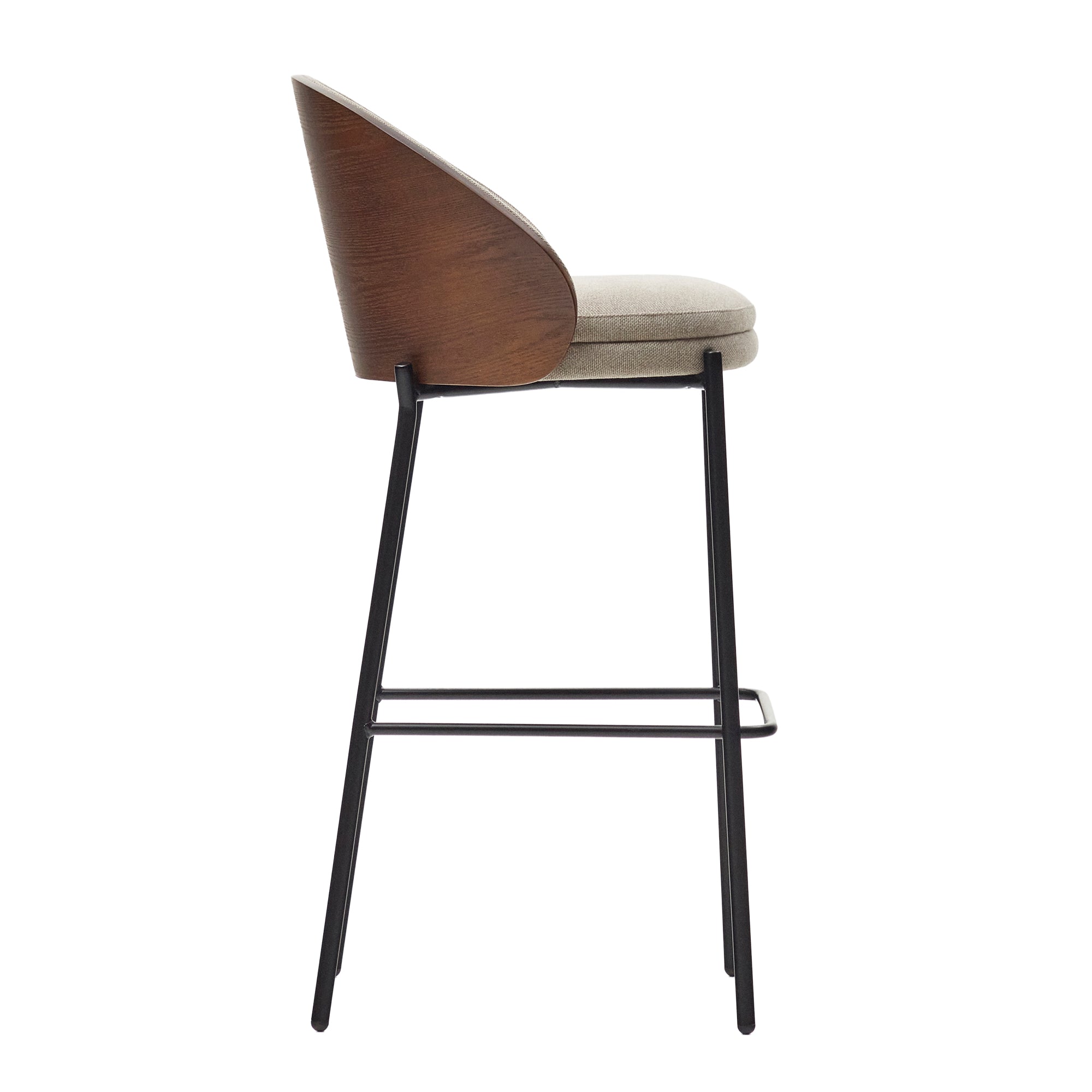 Kave Home - Eamy Barhocker | Hellbraun / Walnuss