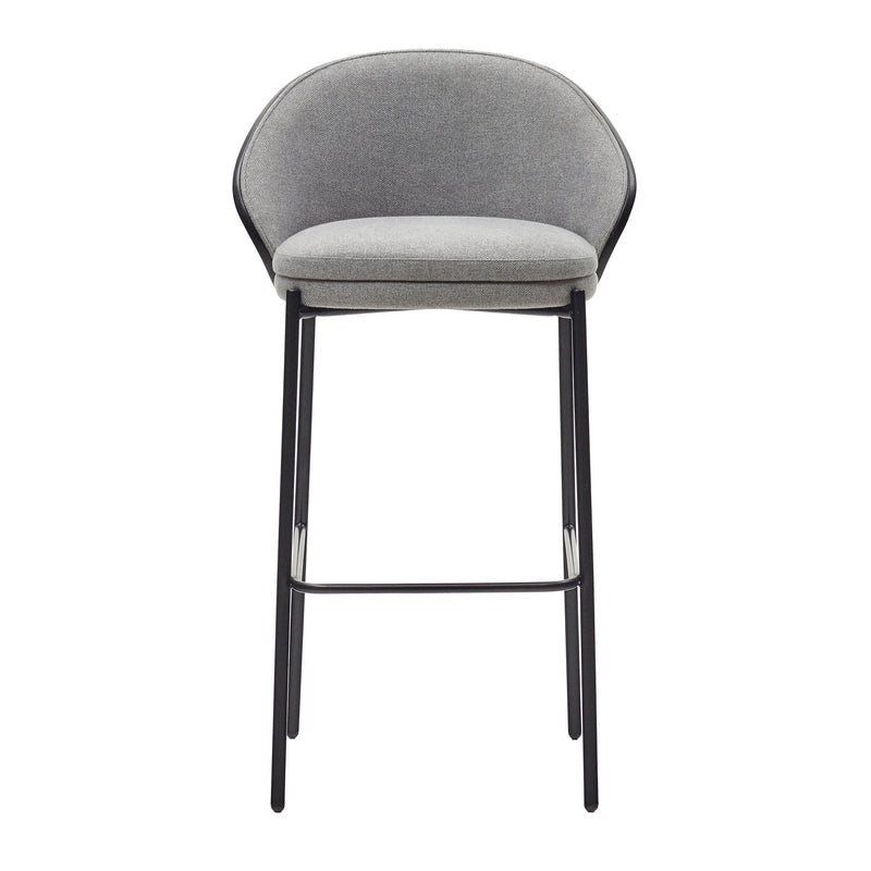 Kave Home - Eamy Barhocker | Hellgrau / Esche schwarz
