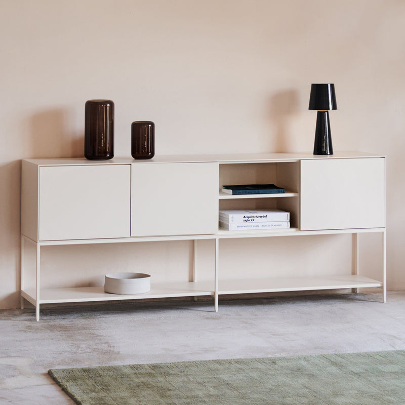 Kave Home - Vedrana Sideboard | 195 x 80 cm / weiß