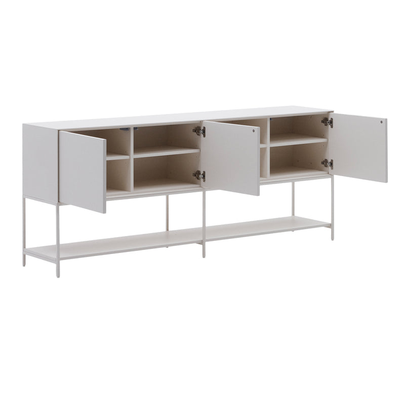 Kave Home - Vedrana Sideboard | 195 x 80 cm / weiß