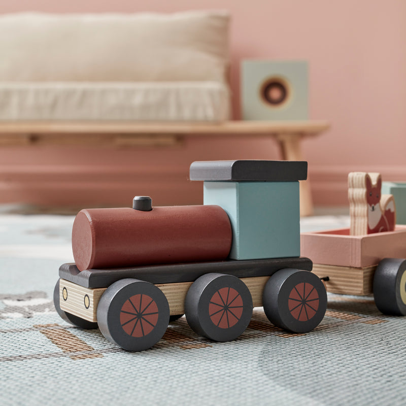 Kids Concept - Edvin Zug mit Waldtieren