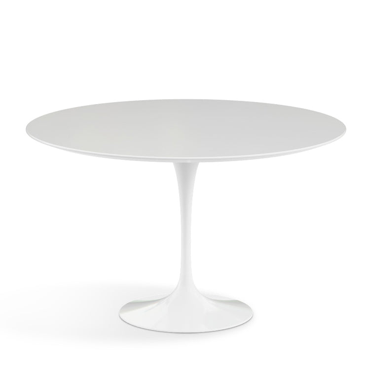 Knoll - Saarinen Tulip Bistrotisch | Laminat weiß / Ø 120 cm