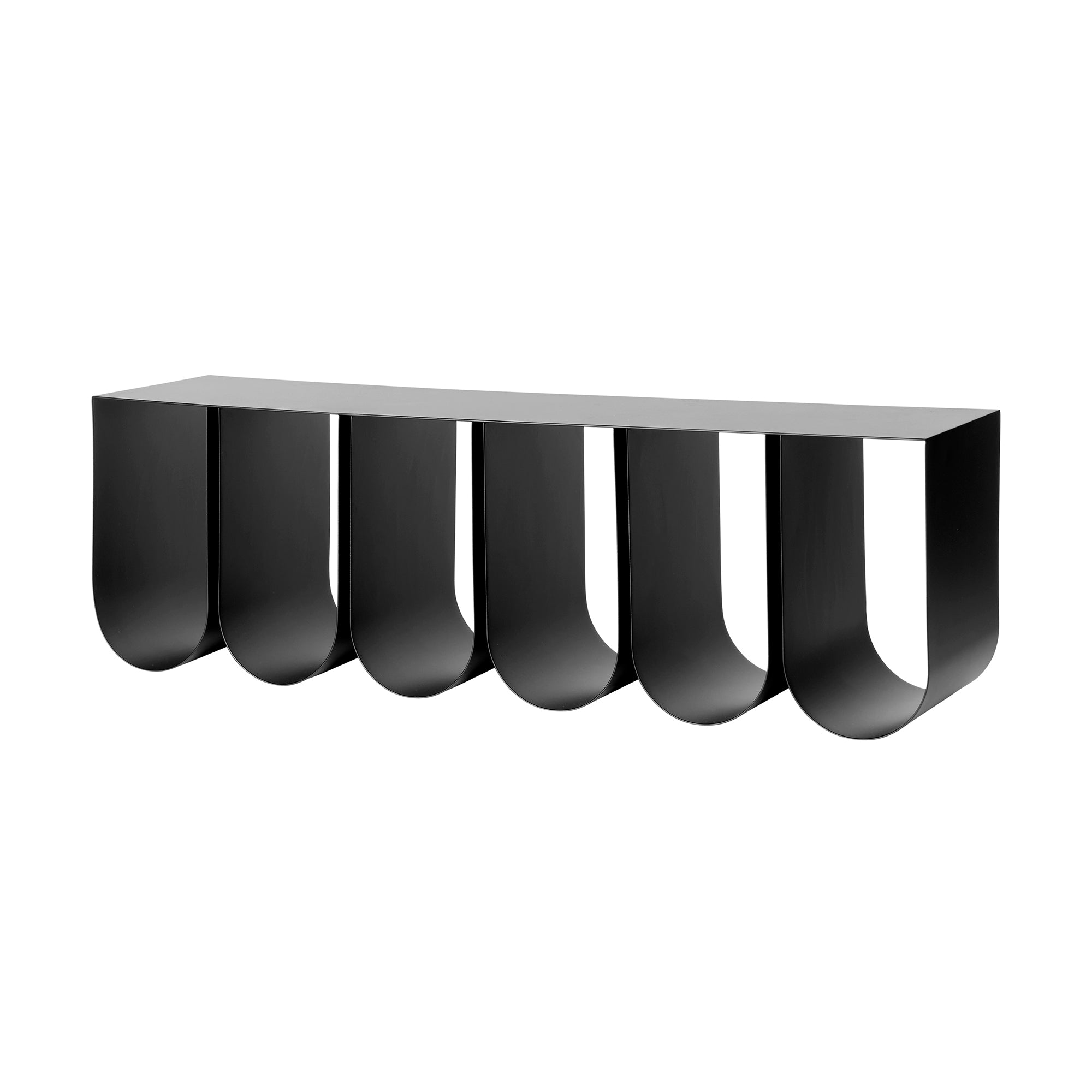 Kristina Dam Studio - Curved Wandregal | schwarz