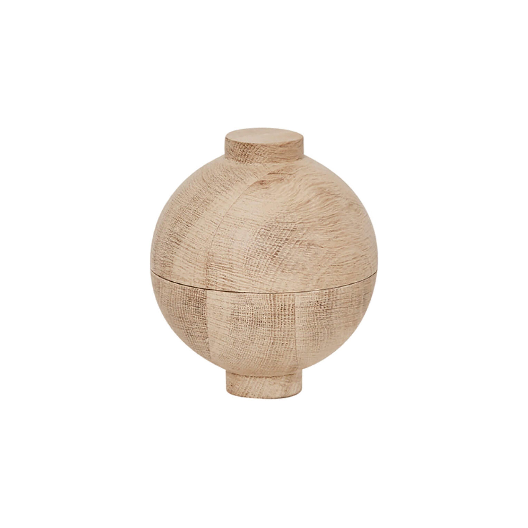 Kristina Dam Studio - Wooden Sphere Aufbewahrung | Ø 12 x H 15 cm / Eiche
