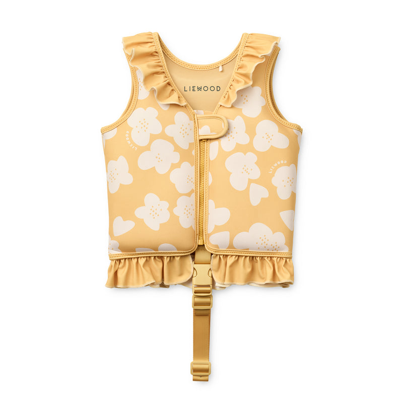 LIEWOOD - Dove Schwimmweste | 11 - 15 kg / Flower/lemon yellow, 15 - 19 kg / Flower/lemon yellow, 19 - 30 kg / Flower/lemon yellow