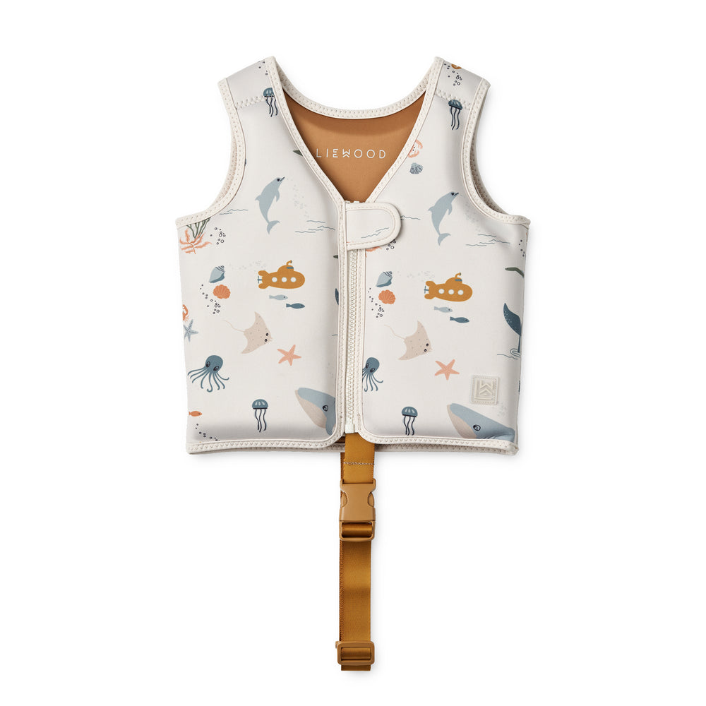 LIEWOOD - Dove Schwimmweste | 11 - 15 kg / sea creature/sandy, 15 - 19 kg / Sea creature/sandy, 19 - 30 kg / Sea creature/sandy