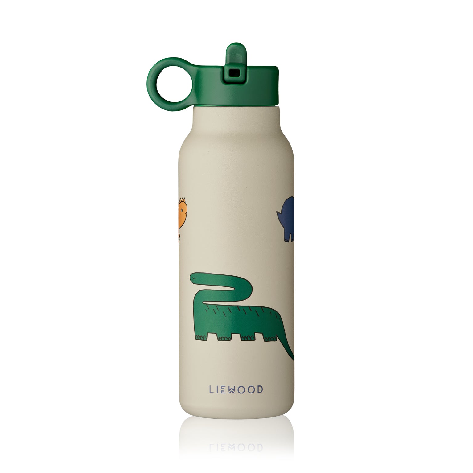 LIEWOOD - Falk Wasserflasche | 350 ml / Dinosaurs/mist