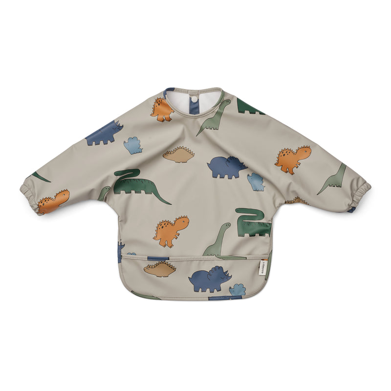 LIEWOOD - Merle Cape Lätzchen | Dinosaurs/mist