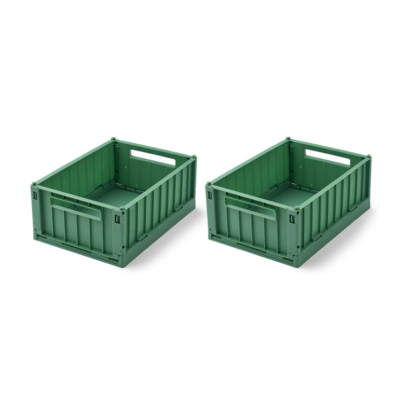 LIEWOOD - Weston Aufbewahrungsbox | 2er-Set / 25 x 18 x 9,5 cm / dusty ivy