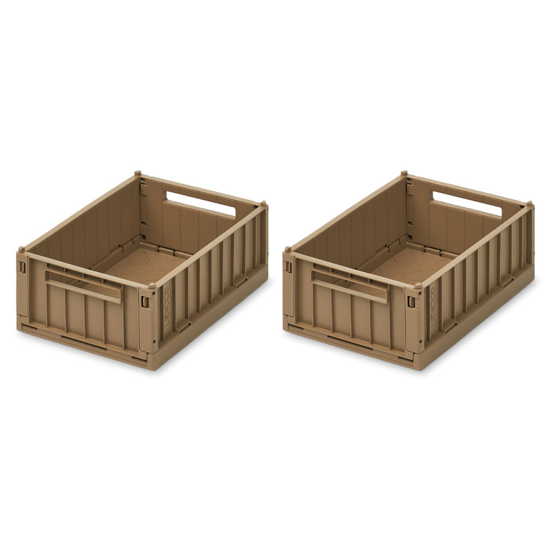 LIEWOOD - Weston Aufbewahrungsbox | 2er-Set / 25 x 18 x 9,5 cm / oat