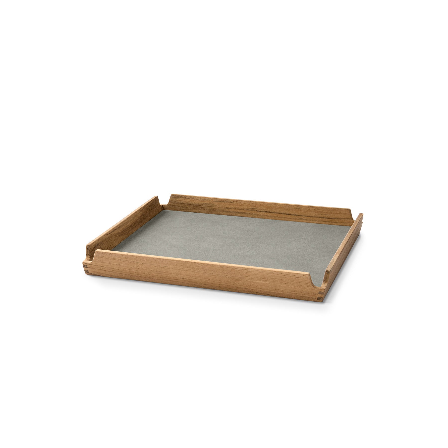 Lind DNA - Airy Teak Tablett Square | Nupo light grey / S