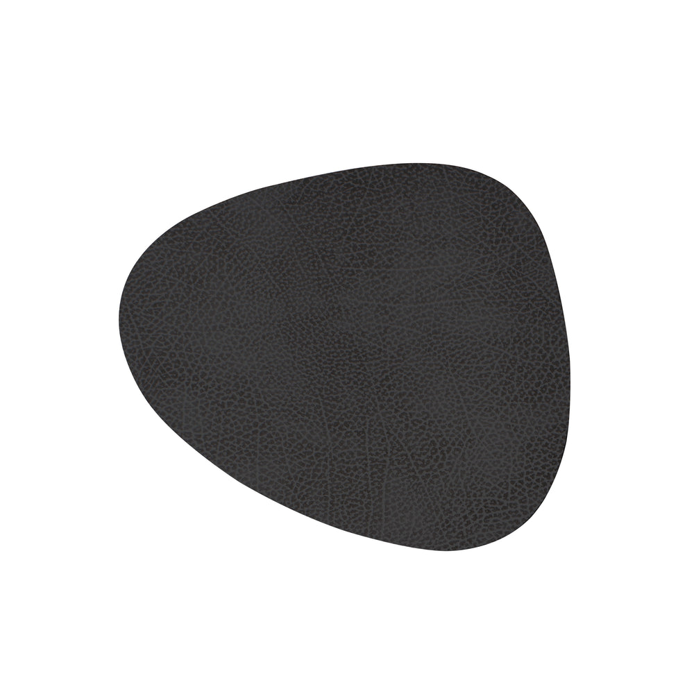 Lind DNA - Glasuntersetzer Curve | Hippo schwarz-anthrazit