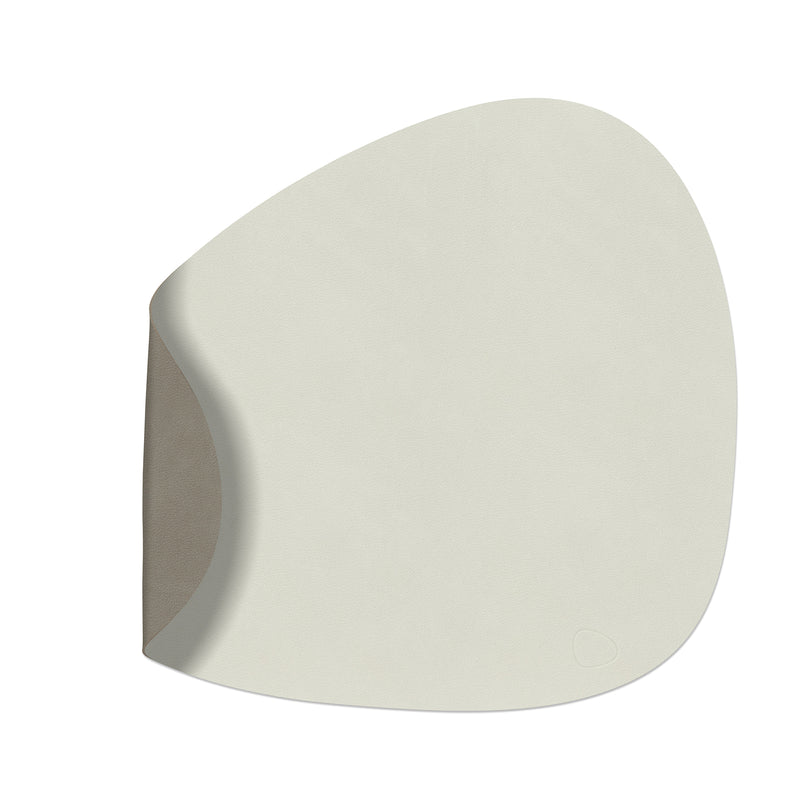 Lind DNA - Tischset Curve L Double | Nupo Linen/Flint Grey