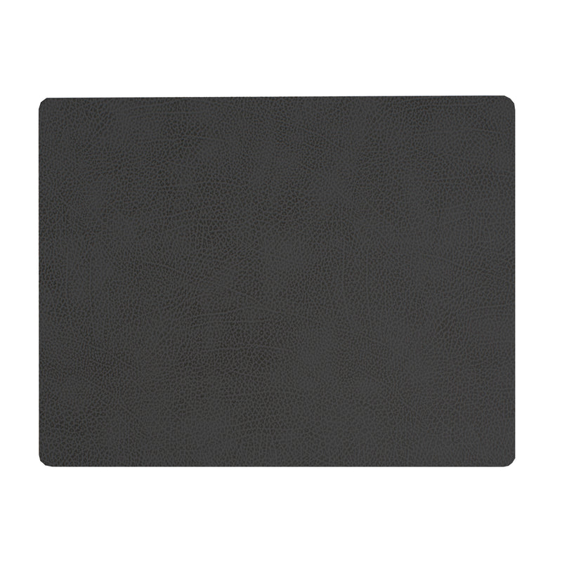 Lind DNA - Tischset Square L | Hippo schwarz - anthrazit