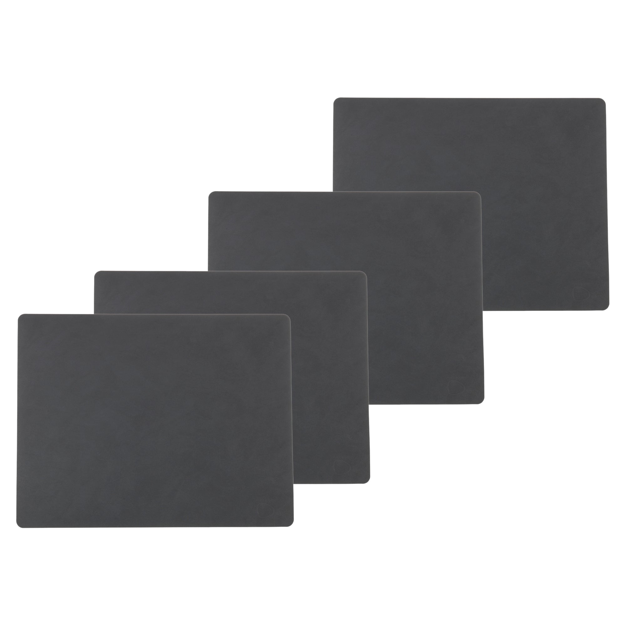 Lind DNA - Tischset Square L (4er-Set) | Nupo anthrazit