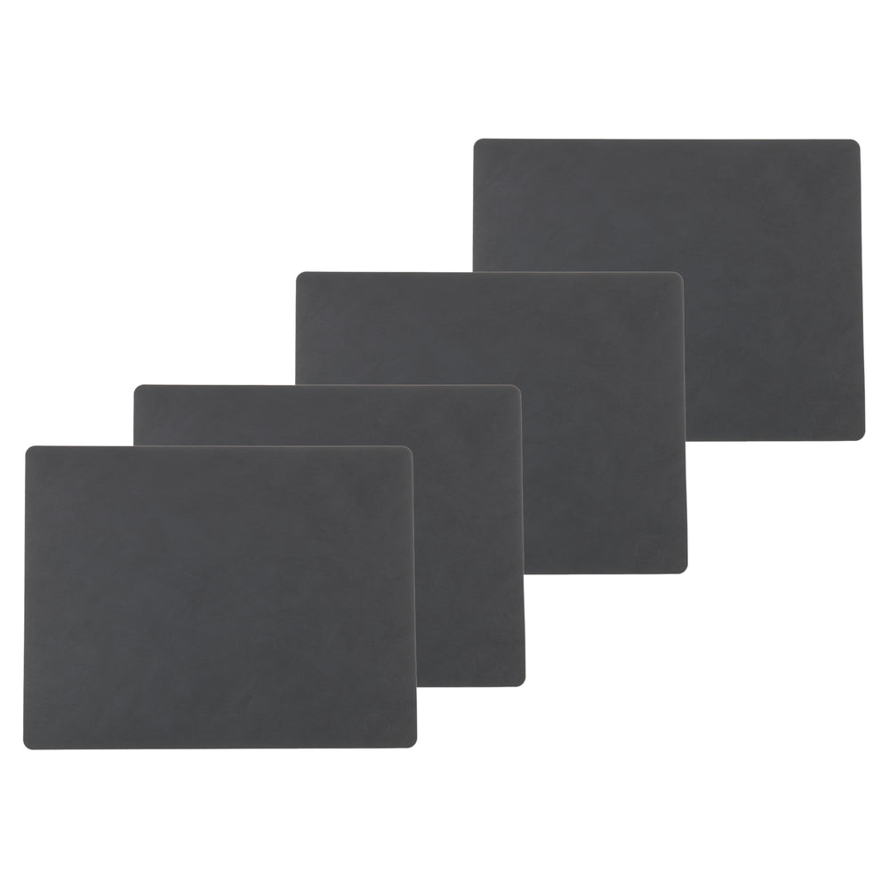 Lind DNA - Tischset Square L (4er-Set) | Nupo anthrazit