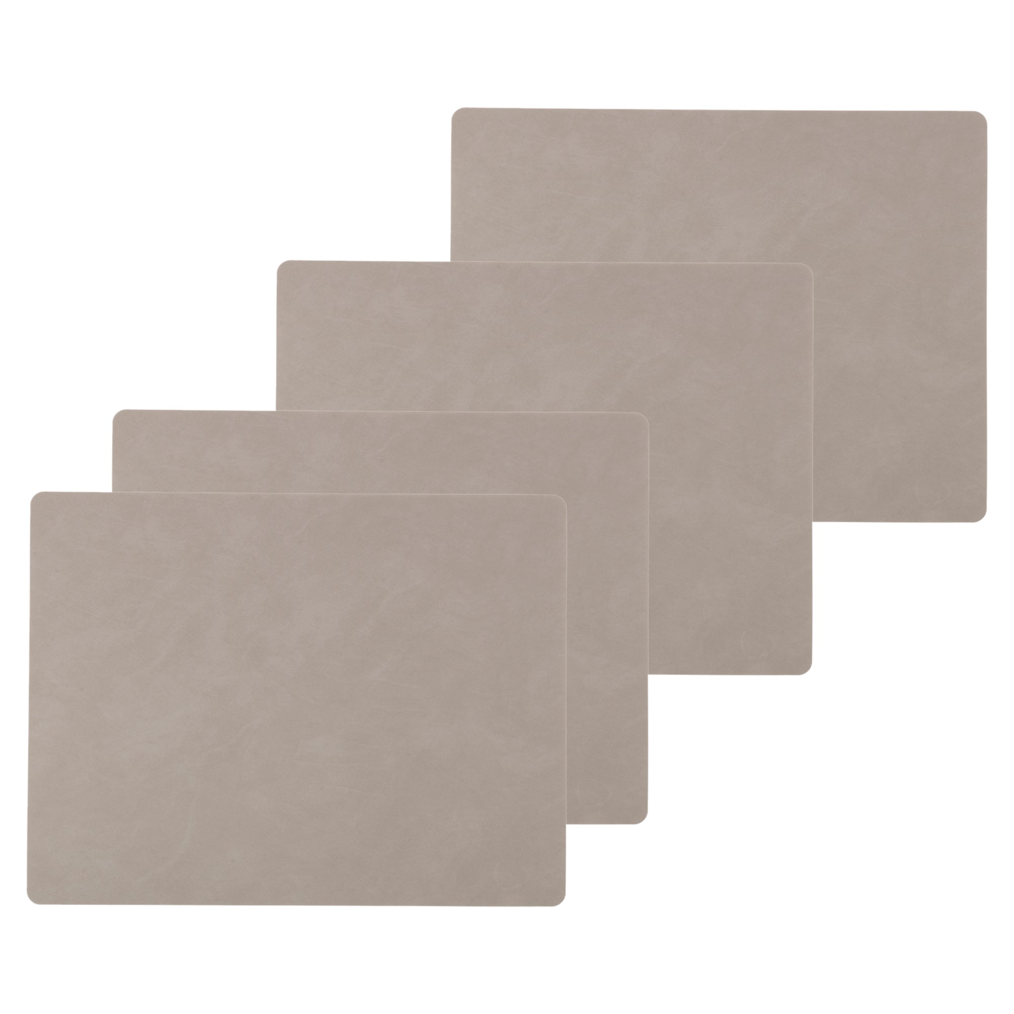 Lind DNA - Tischset Square L (4er-Set) | Nupo hellgrau