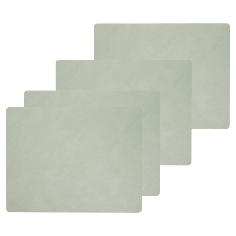 Lind DNA - Tischset Square L (4er-Set) | Nupo olivgrün