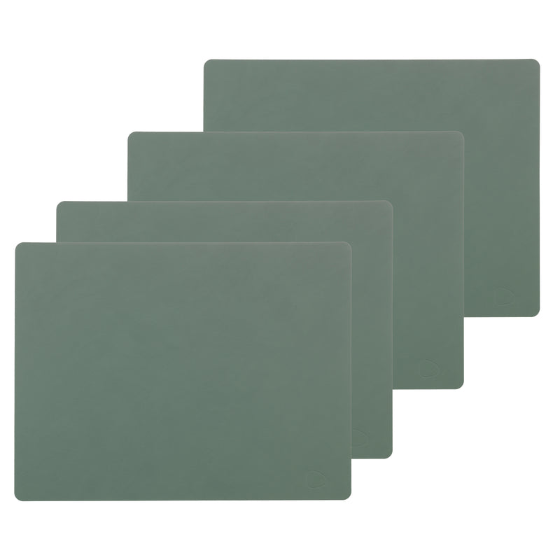 Lind DNA - Tischset Square L (4er-Set) | Nupo pastellgrün