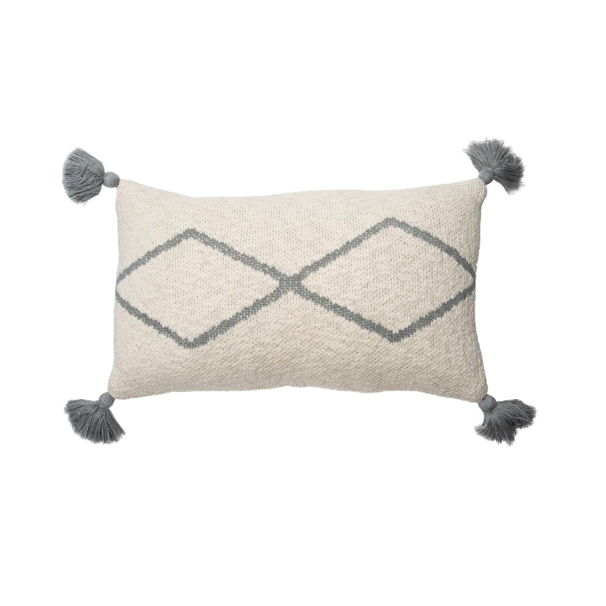 Lorena Canals - Gestricktes Kissen Little Oasis | natur/grau