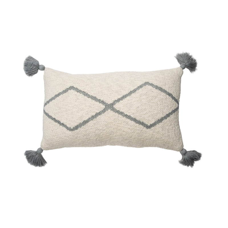 Lorena Canals - Gestricktes Kissen Little Oasis | natur/grau
