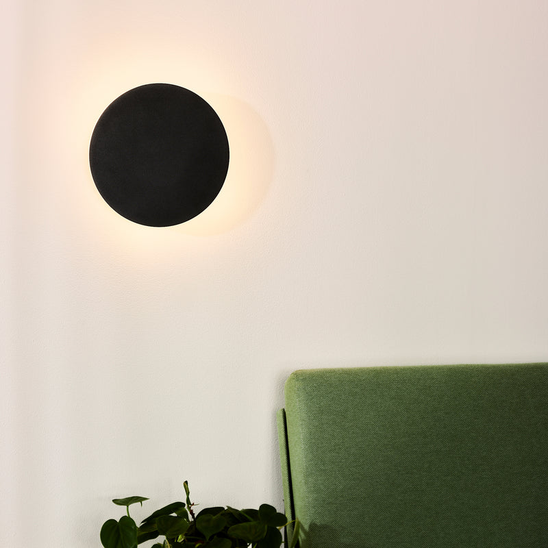 Lucide - Eklyps 15 LED Wandleuchte | Ø 25 cm / schwarz