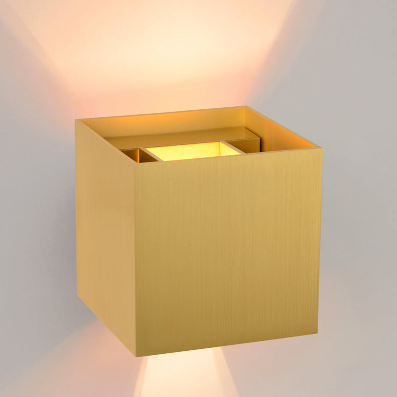 Lucide - XIO Wandleuchte LED, G9 - 1x4W, viereckig | vierkant / Gold