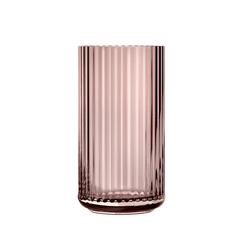 Lyngby Porcelæn - Glasvase H 20 cm | burgundy