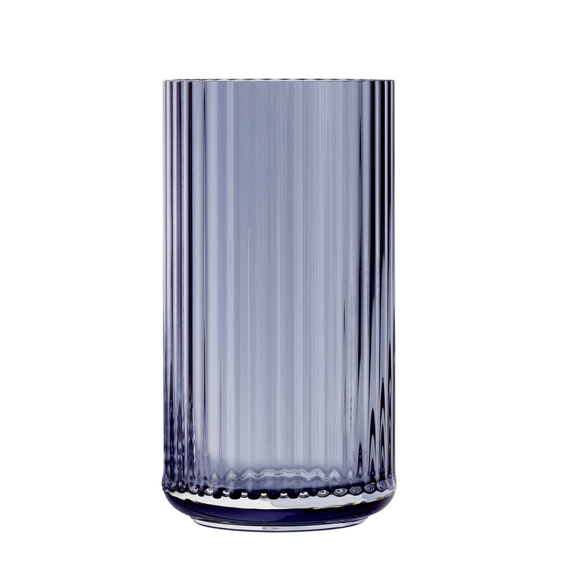 Lyngby Porcelæn - Glasvase H 31 cm | midnight blau