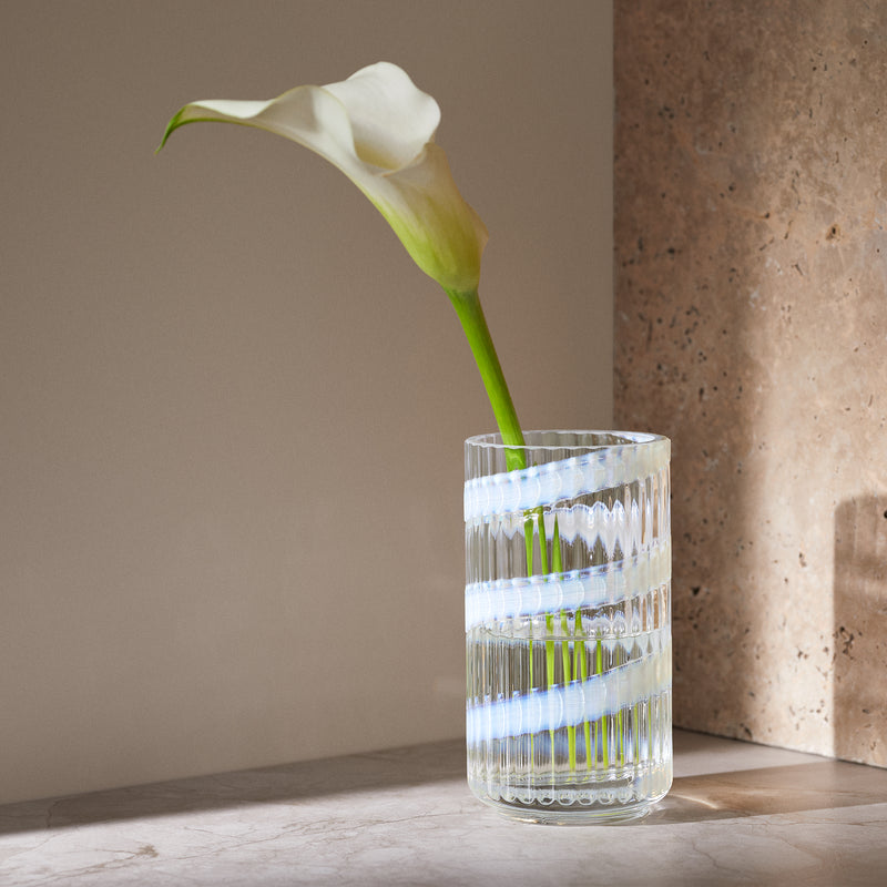 Lyngby Porcelæn - Glasvase H 15,5 cm