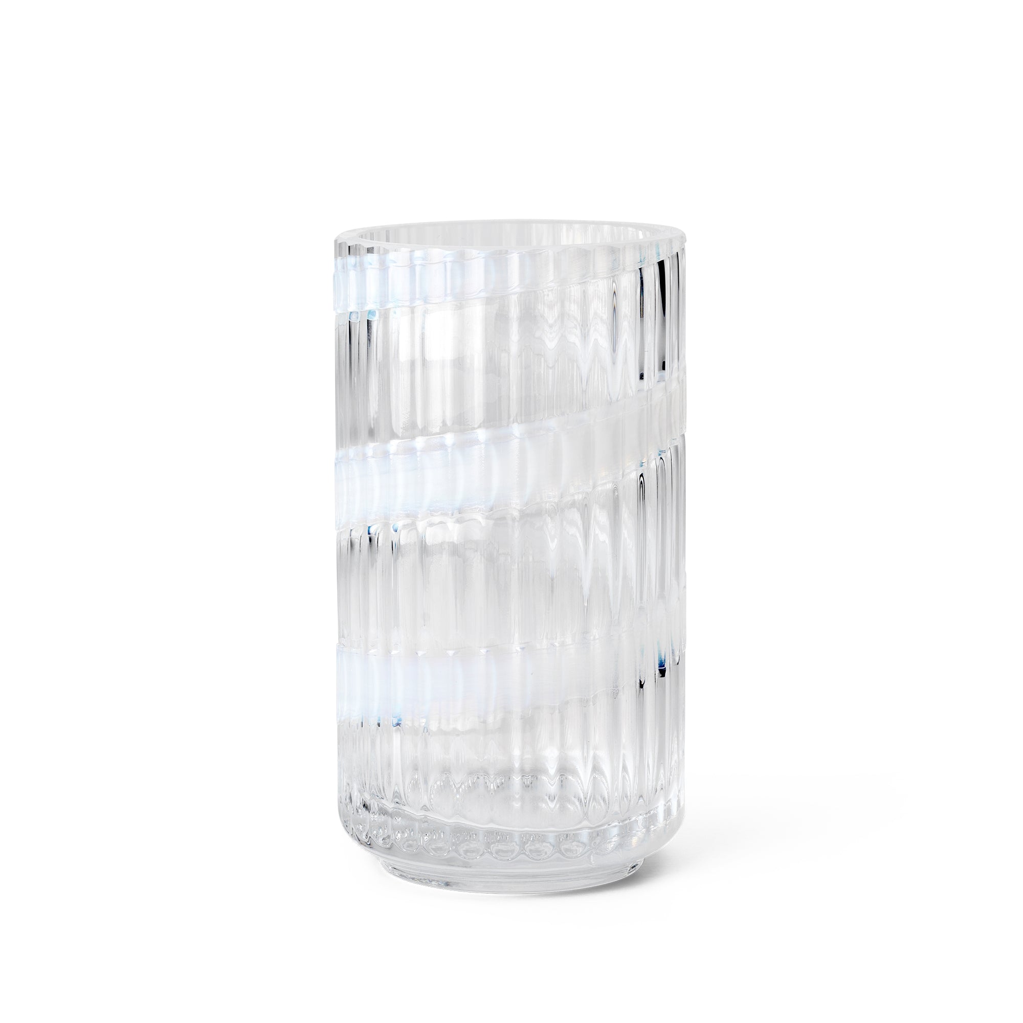 Lyngby Porcelæn - Lyngby Glasvase Swirl | H 15,5 cm
