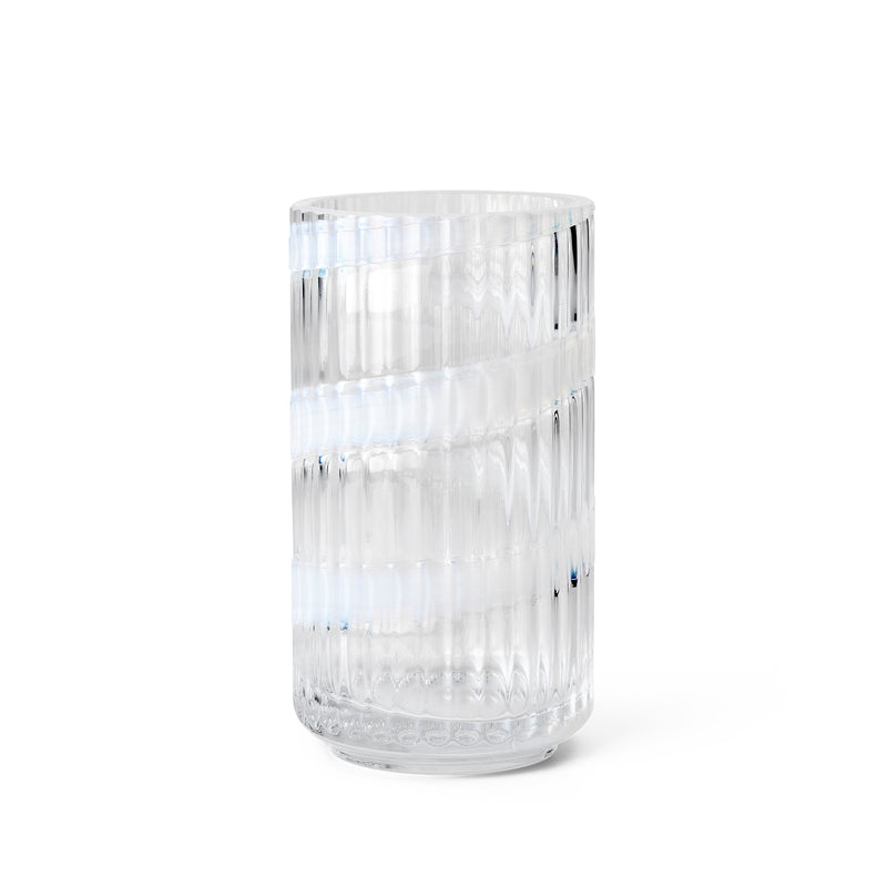 Lyngby Porcelæn - Lyngby Glasvase Swirl | H 15,5 cm