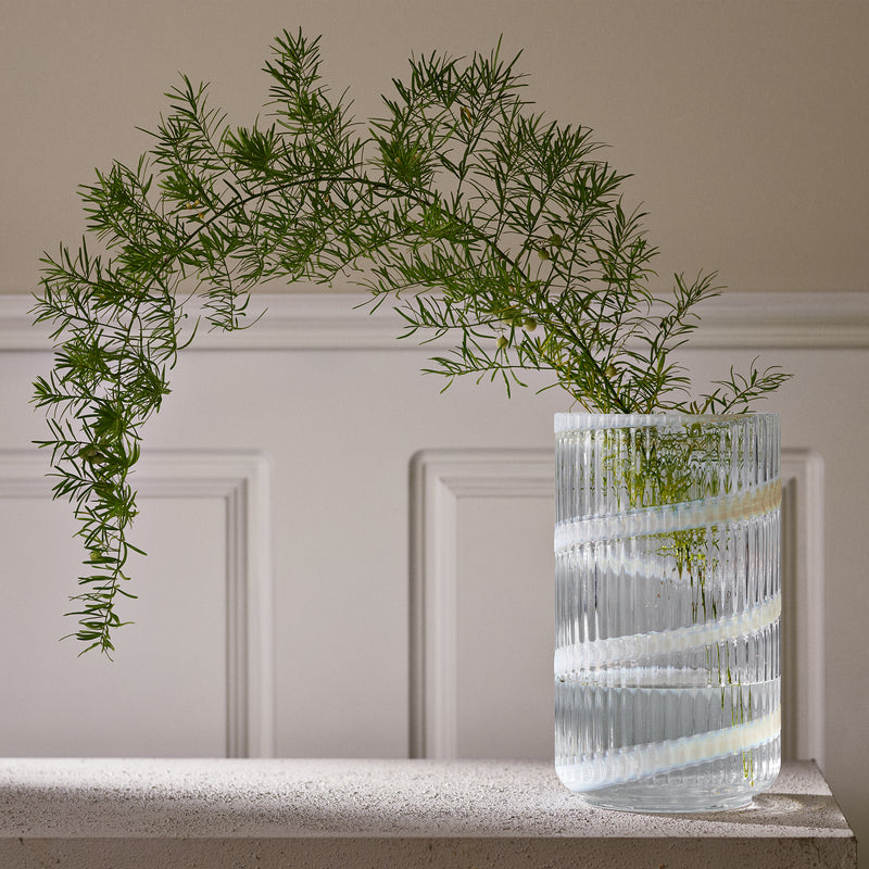 Lyngby Porcelæn - Glasvase H 15,5 cm
