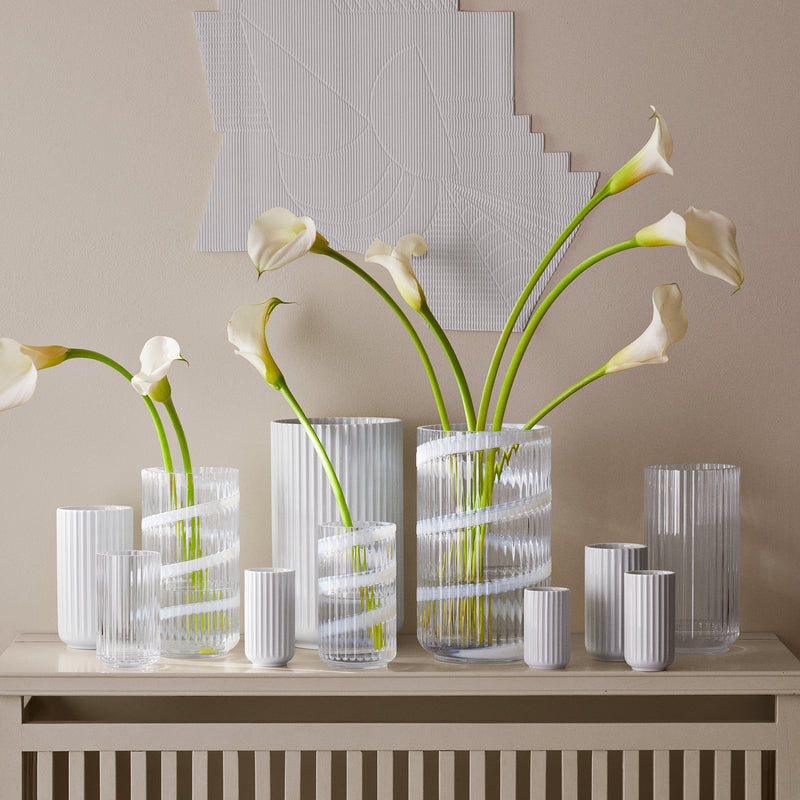 Lyngby Porcelæn - Glasvase H 15,5 cm