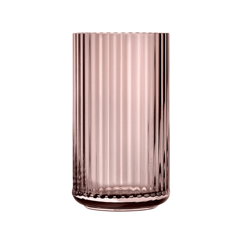 Lyngby Porcelæn - Glasvase H 25 cm | burgundy