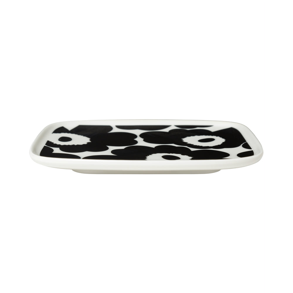 Marimekko - Oiva Unikko Servierplatte | schwarz/weiß