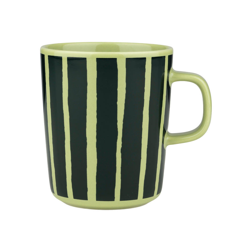 Marimekko - Oiva Piccolo Becher mit Henkel | 250 ml / pear/dark green