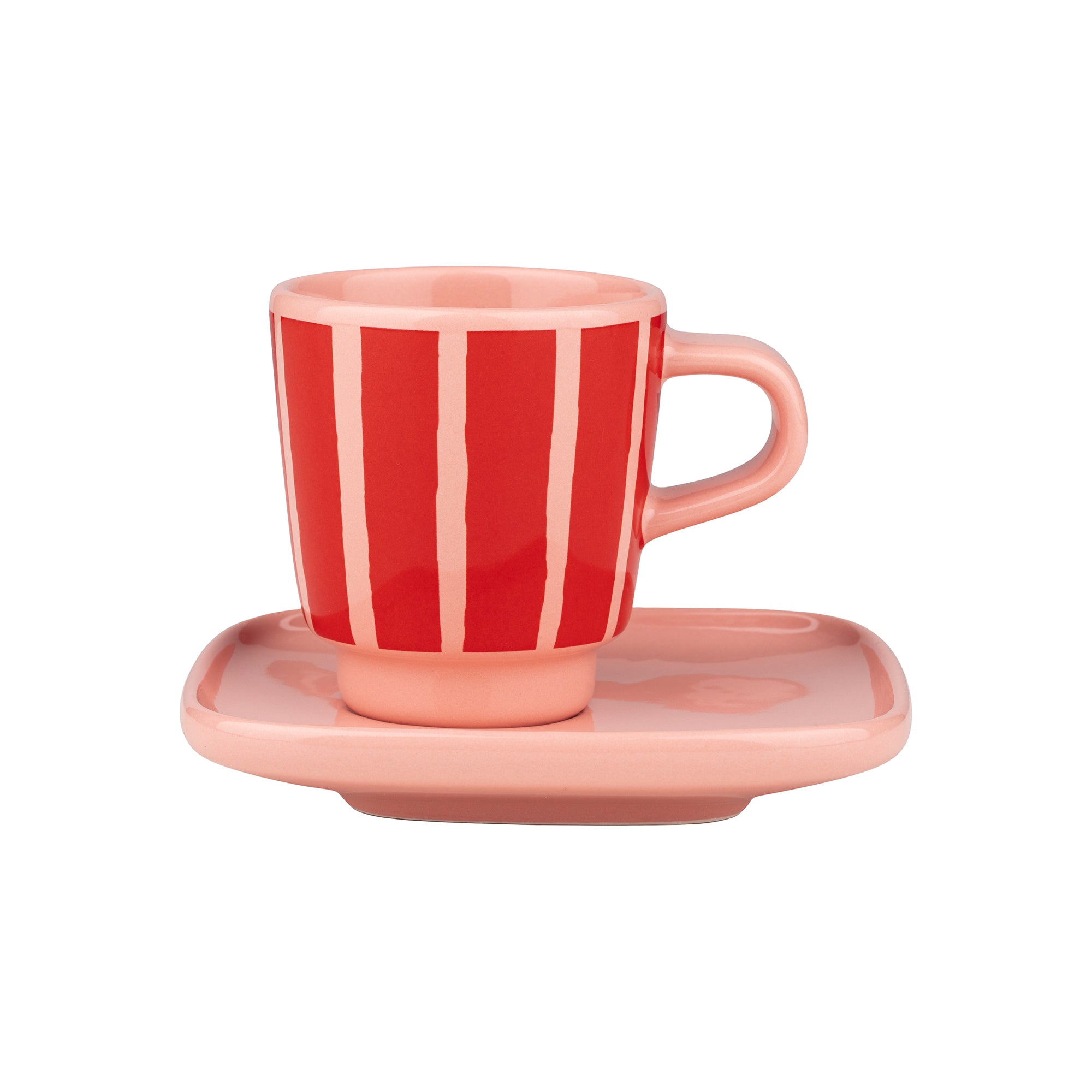 Marimekko - Oiva Piccolo Espressotasse | salmon red/orange red