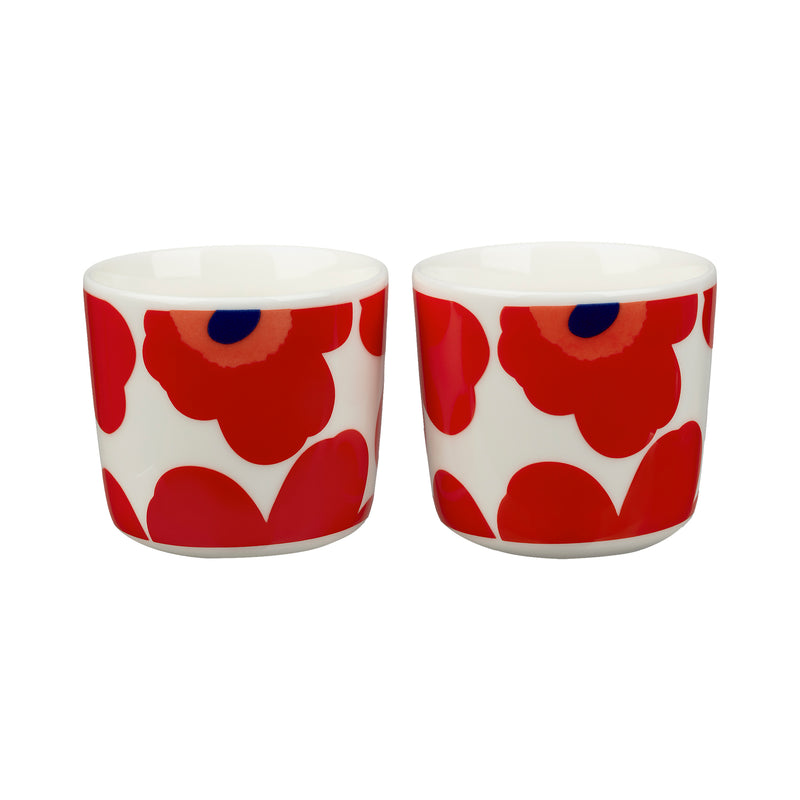 Marimekko - Oiva Unikko Becher | weiß/rot